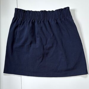 J. Crew Blue Smocked Bubble Mini Skirt
